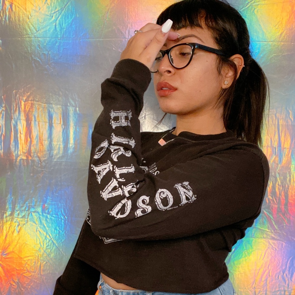 Harley-Davidson Long-Sleeve Crop Top